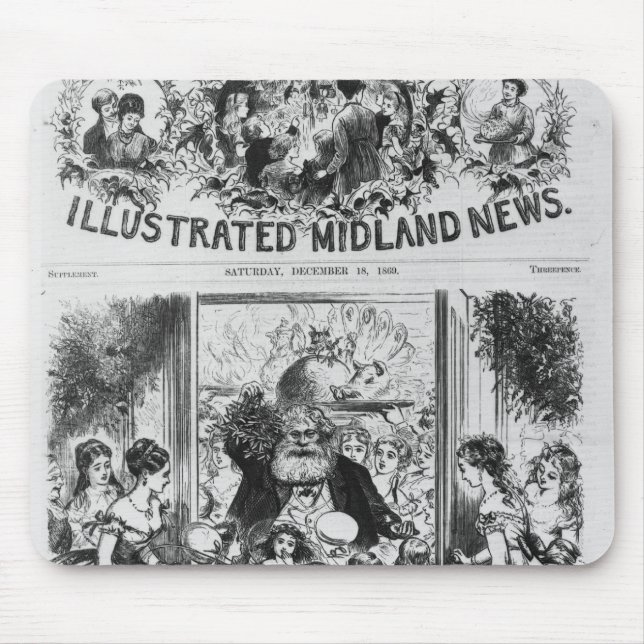 Bringing in Christmas Mouse Mat (Front)