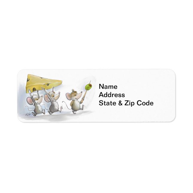 Bringing In The Cheese (with Olives) Address Label (Front)