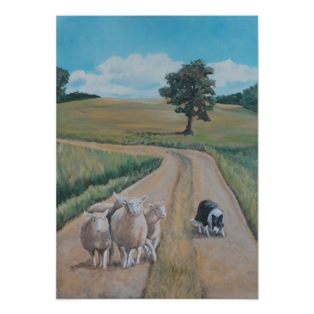 "Bringing in the Sheep" Art Photo Print (Front)