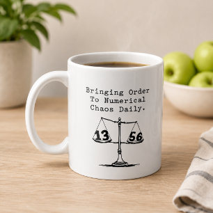Bringing Order To Numerical Chaos Math Guru Coffee Mug