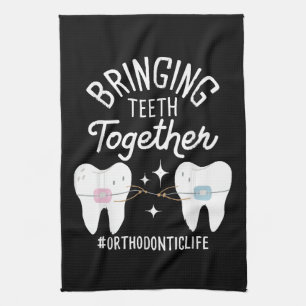 Bringing Teeth Together - Orthodontist  Tea Towel