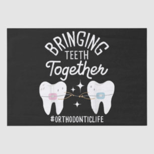 Bringing Teeth Together - Orthodontist  Tissue Paper