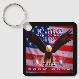 Bringing the Boom Patriotic Eagle Key Ring