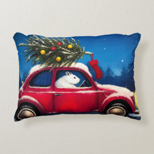 Bringing the Cheer Home Christmas Mouse Holiday Decorative Cushion