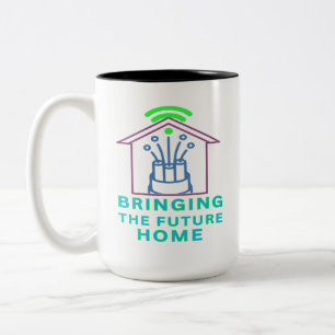 Bringing The Future Home Two-Tone Coffee Mug
