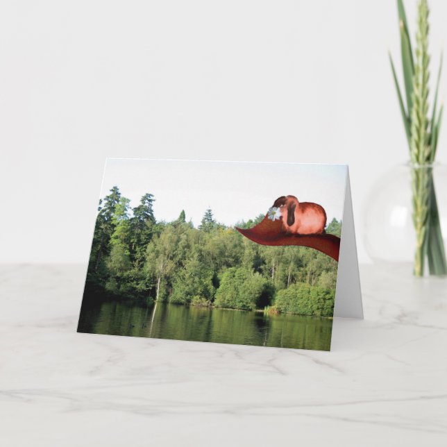 Bringing you a flower for Mothers Day Card (Front)