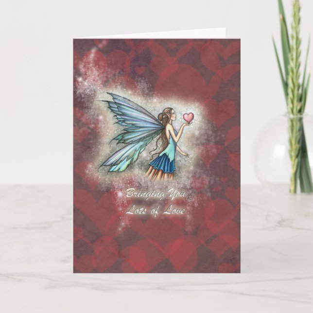 Bringing You Lots of Love Fairy Card, Notecard (Front)