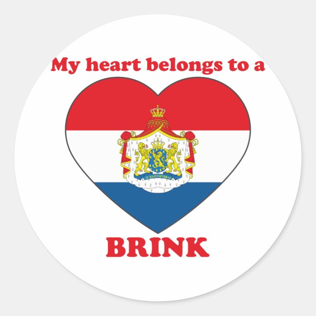 Brink Classic Round Sticker (Front)