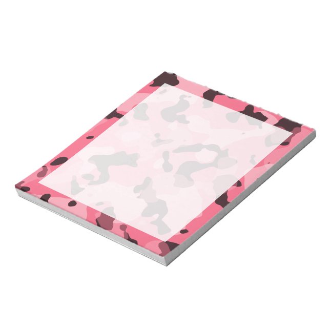 Brink Pink Camo; Camouflage Notepad (Rotated)