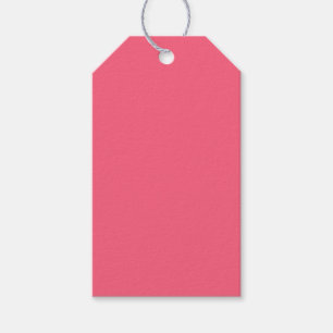 Brink pink (solid colour) gift tags