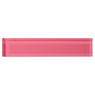 Brink pink (solid colour) nameplate