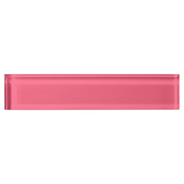 Brink pink  (solid colour)  nameplate (Front)