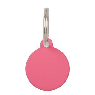 Brink pink (solid colour) pet tag