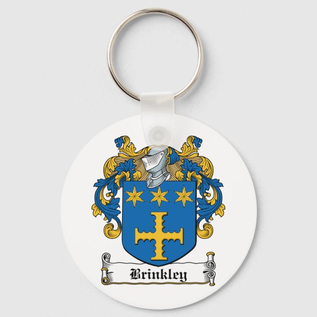 Brinkley Family Crest Key Ring (Front)
