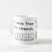 Brionna periodic table name mug (Front Left)