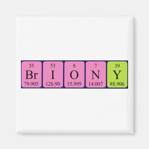 Briony periodic table name magnet