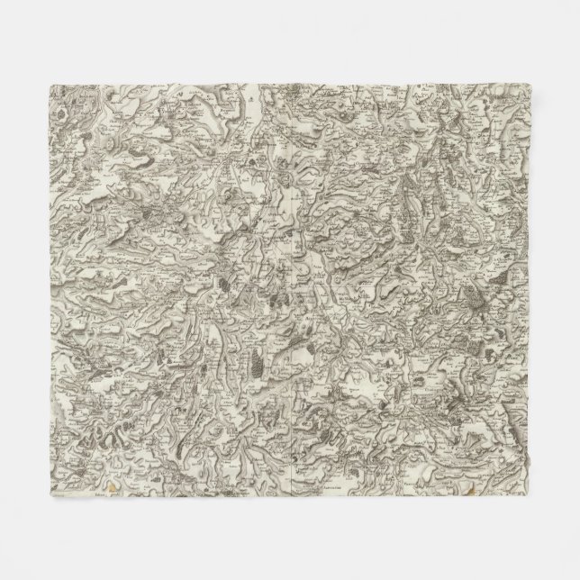 Brioude, Issoire Fleece Blanket (Front (Horizontal))