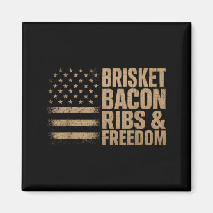 Bris Bacon Ribs Dom Grill Bbq Barbecue Meat Magnet