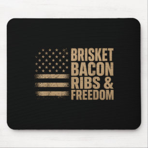 Bris Bacon Ribs Dom Grill Bbq Barbecue Meat Mouse Mat
