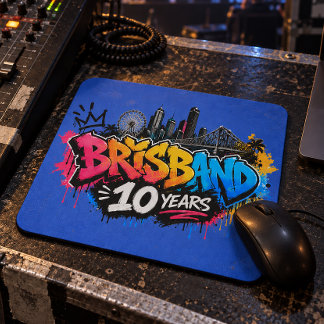 Brisbane 10 years mouse mat