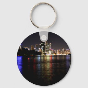 Brisbane at Night Key Ring