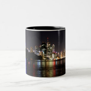 Brisbane at Night Two-Tone Coffee Mug