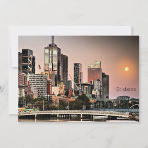 Brisbane, Australia cityscape  Holiday Card