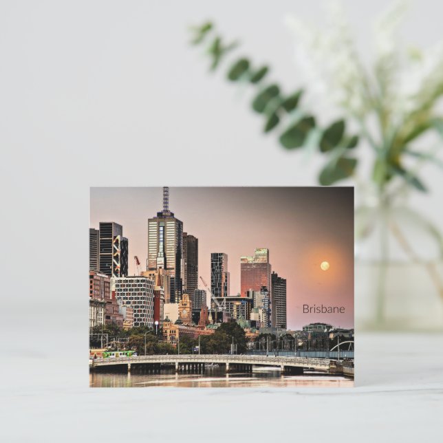 Brisbane, Australia cityscape photograph Postcard (Standing Front)