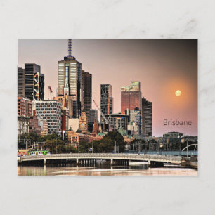 Brisbane, Australia cityscape photograph Postcard
