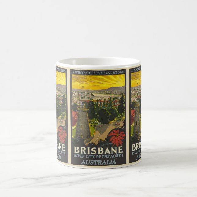 Brisbane, Australia: River City Travel  Magic Mug (Center)