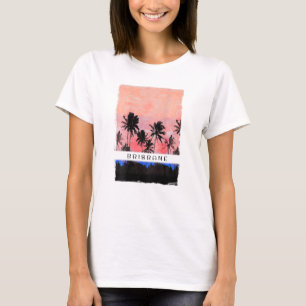 Brisbane Australia Sunset Vacation Souvenir T-Shirt