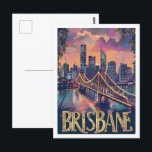 Brisbane Australia Vintage Famous Travel Place Postcard<br><div class="desc">Brisbane Australia Vintage Famous Travel Place</div>