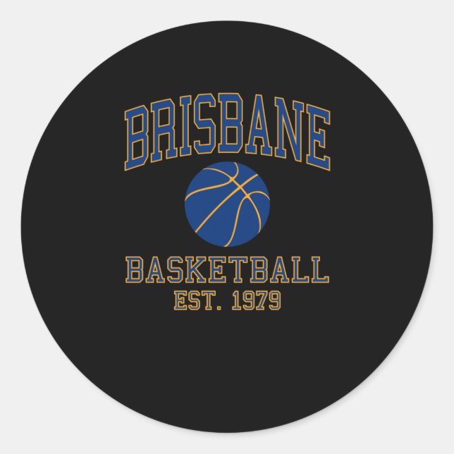 Brisbane Basketball  Classic Round Sticker (Front)