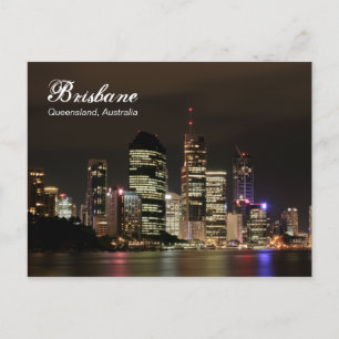 Brisbane by Night Postcard