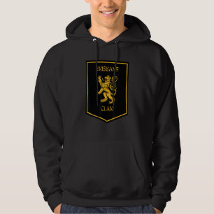Brisbane Clan Scottish Lion Highland Badge Hoodie