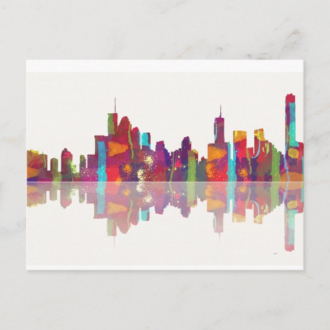 Brisbane Qld Skyline Postcard (Front)