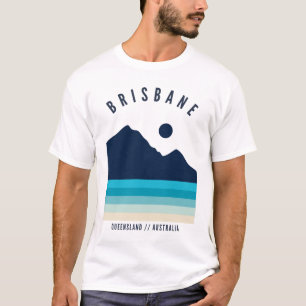 Brisbane Queensland Australia Retro Vintage Beach T-Shirt