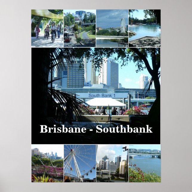 Brisbane 's Beautiful Southbank Poster (Front)