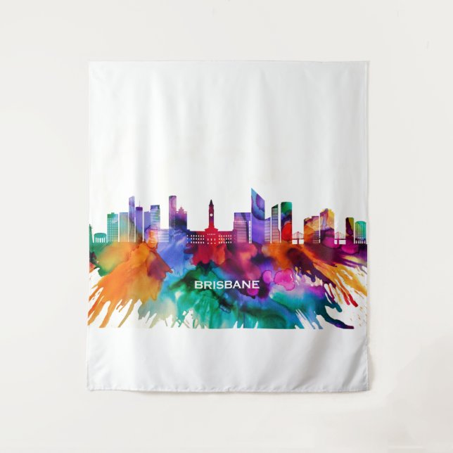 Brisbane Skyline Tapestry (Front)
