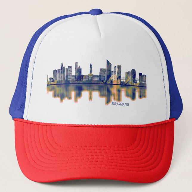 Brisbane Skyline Trucker Hat (Front)