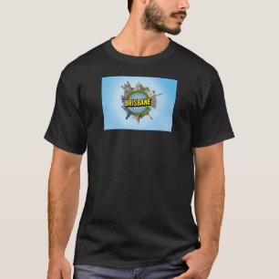 Brisbane tiny little planet landmark architecture T-Shirt