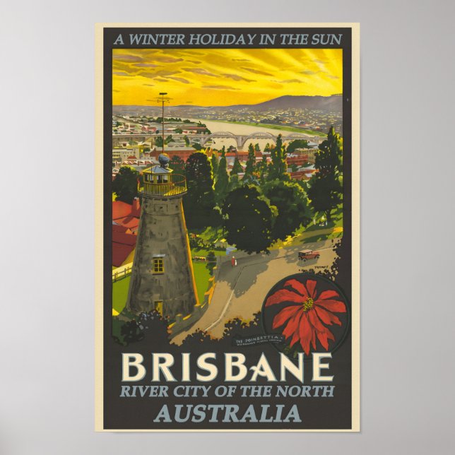 Brisbane vintage poster (Front)