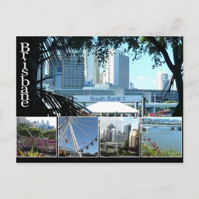 Brisbanes Beautiful Southbank Postcard (Front)