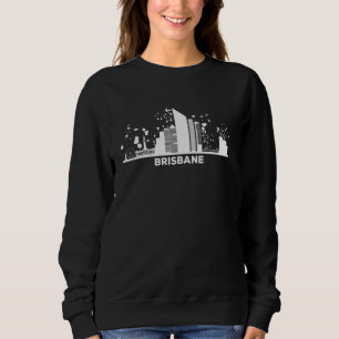 Brisbanite Skyline Colourful Cityscape Brisbane Sweatshirt