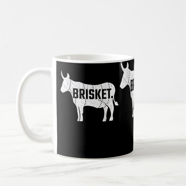 Brisket  Barbecue Beef Grilling Pitmaster Gift Coffee Mug (Left)