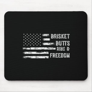 Brisket Butts Ribs And Freedom Bbq Mouse Mat