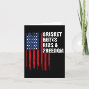 Brisket Butts Ribs And Freedom Steak Cooking Beef Card