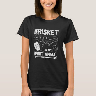 Brisket Is My Spirit Animal Smoking Meat Barbecue T-Shirt