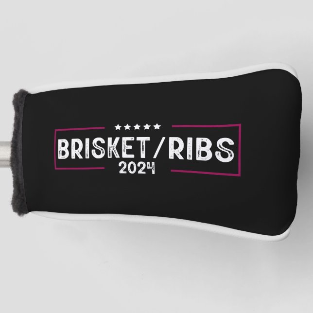 Brisket Ribs 2024 BBQ Barbecue Political Election Golf Head Cover (Front)