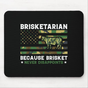 Brisketarian because brisket disappoints shirt bbq mouse mat